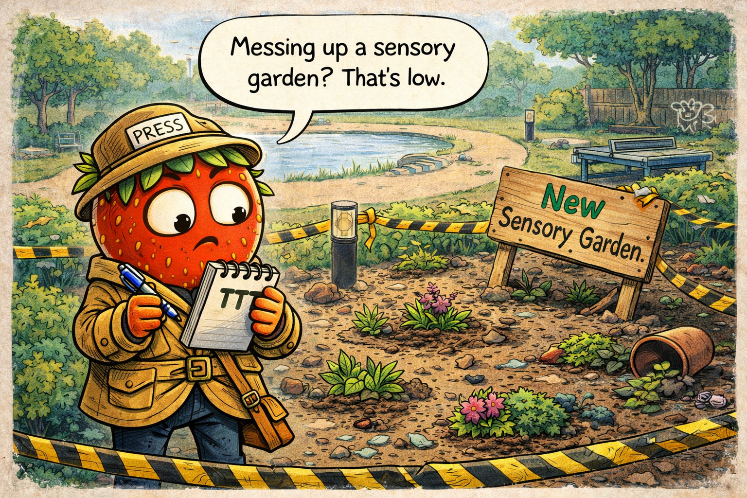 Sensory Garden Damaged in Maldon Park Vandalism